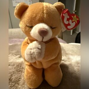 Ty Plush Bear in Soft Tan